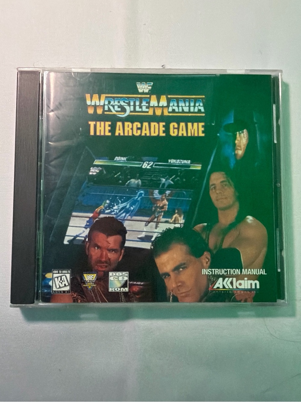 WWF WrestleMania: The Arcade Game (PC, 1995) AKKLAIM CD ROM  video game Like New